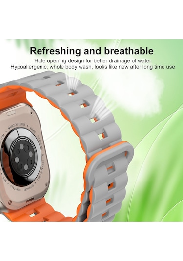 iOS Uyumlu Watch Serisi 2 42mmreverse Teple İçin İki Renkli Manyetik Silikon Saat Bandı