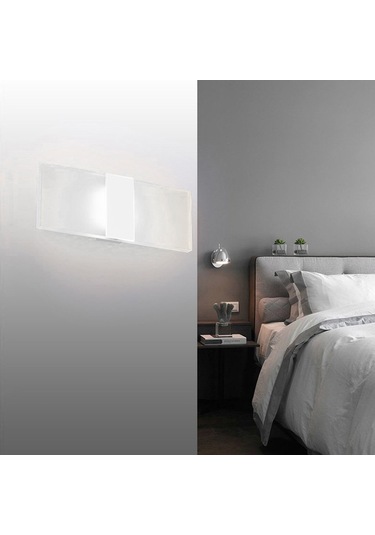 Ximistore9 Led Duvar Lambası 6w 6500k Beyaz Işık, Modern İç Mekan Koridor Yatak Odası Salonda Dekoratif Aydınlatma, Demir+akrilik Malzeme 29x11cm Diğer