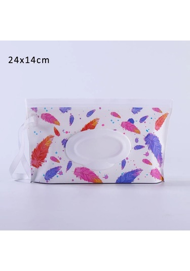 Renkli Mürekkep-bebek Islak Mendil Çanta Temizleme Mendillericase Wipepouch Kapak Çevirin Kullanışlı Doku Kabı Moda Yeniden Kullanılabilir Cep