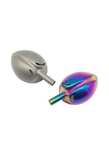 Yuntech01 Titanyum Alaşımlı Yem Atma Kaşığı - Dayanıklı, Yem Tutmayan, Su Çıkaran Delikli Tabanlı Olta Sporu Aleti Gümüş