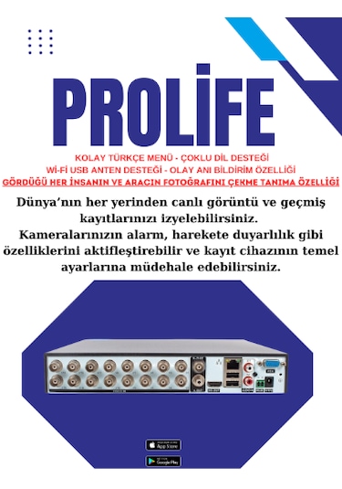 16 Kameralı Gece Renkli 8 Adet Warm Ledli Yeni Nesil 5 Mp Kuruluma Hazır Güvenlik Kamerası Seti