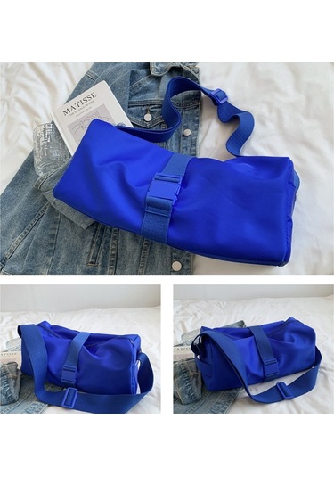 Sones Naylon Su Geçirmez Seyahat Çapraz Askılı Çanta Eğlence Spor Fitness Çantaları Mavi