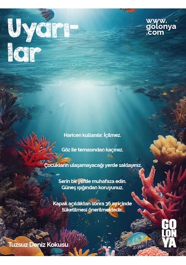 Golonya Tuzsuz Deniz Kokulu  Sprey Kolonya 100 ML