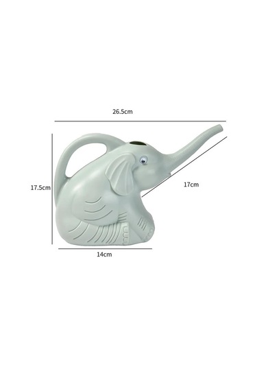 Qingmipy Yeşil 2 Litre Uzun Çıktılı Plastik Sulama Kavanozu - Ev Bitkileri, Saksı Bitkileri İçin Düşük Basınçlı Sulama Aleti