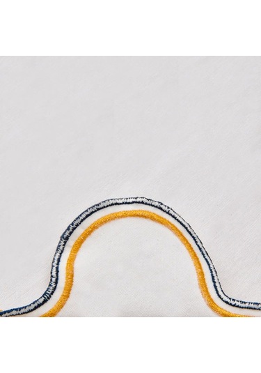 Evidea Soft Nonna Amerikan Servis - Hardal / Mavi - 30x50 Cm Hardal / Mavi Hardal - Mavi