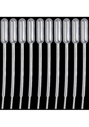Suntek 50 Adet 1ml Transfer Mezun Pipetler Mezun 0.5ml Plastik
