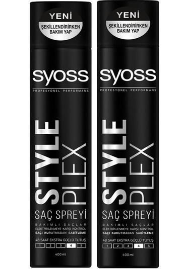 Syoss 2'li Style Plex Saç Spreyi 400 ml
