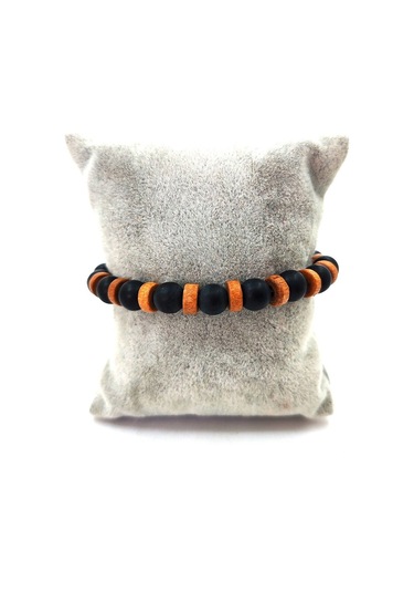 Esnek Misinalı Doğal Ahşap Cam Bileklik Taba