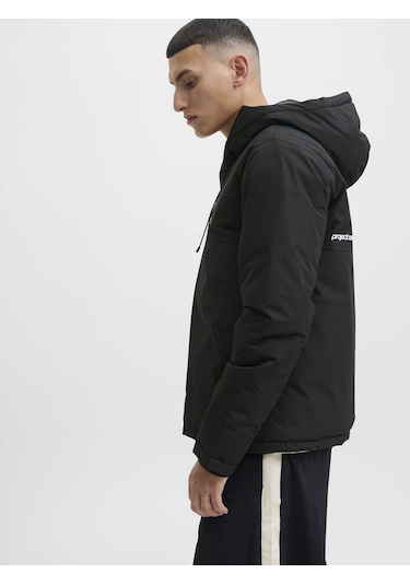 Jack & Jones Jcounion Light Padded Blocking Siyah Erkek Mont 12285586 Siyah