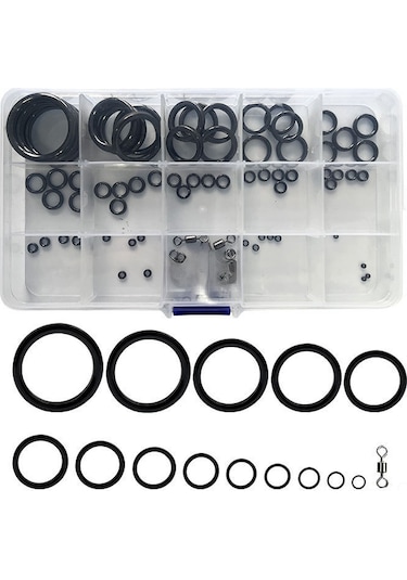 Springsun Seramik Levha İçeren Olta Rehber Halkaları Seti - Dayanıklı, Kolay Kurulum, Doğru Atış İçin Olta Aksesuarı Siyah, 80 Adet/kutu