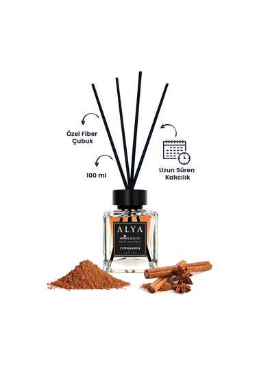 Alya Nature's Scents Cinnamon Bambu Çubuklu Oda Kokusu 100 ML