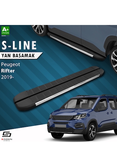 S-dizayn Peugeot Rifter S-line Krom Yan Basamak 203 Cm 2019 Üzeri