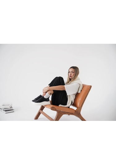 Trendella Kadın Siyah Sneaker Tr01ms05a Beyaz