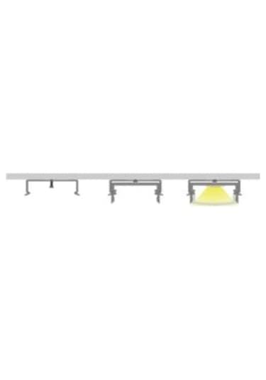 10 Lu Set Led Kanal Profil Alüminyum 13x6mm 2 Metre Sıva Üstü İnce Kasa Opak Pleksi Difüzörlü Lineer Led Kanal 2128