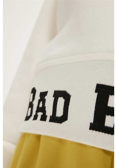 Bad Bear Zoe Half-zip Marshmallow Beyaz Yarım Fermuarlı Kadın Sweatshirt-beyaz Beyaz