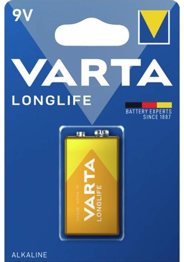 VARTA LONGLIFE POWER ALKALİN 9 VOLT PİL TEKLİ PAKET