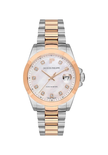 Jacques Philippe Jpqls347388 Swiss Made Kadın Kol Saati Gri - Rose Gold