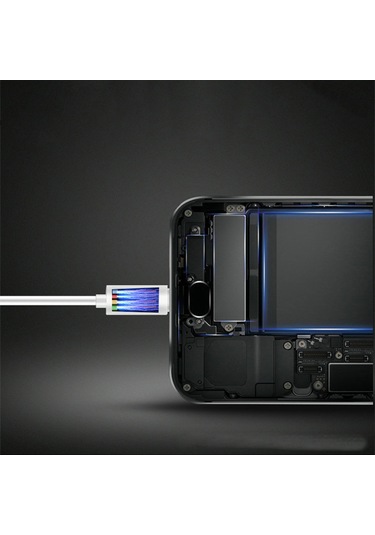 Hombey Siyah Mikro Usb Hızlı Şarj Kablosu Android Cihazlar İçin 1 Metre Uzunlukta