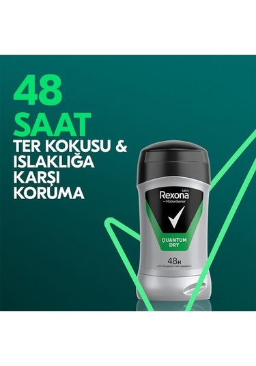 Rexona Quantum Dry 48H Erkek Stick Deodorant 50 ML