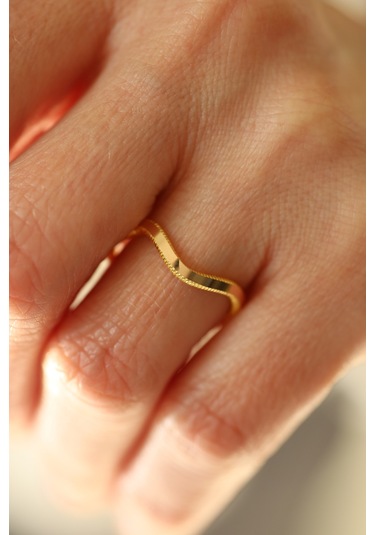 14 Ayar Altın Zikzak Ajda Yüzük - Yzk26915