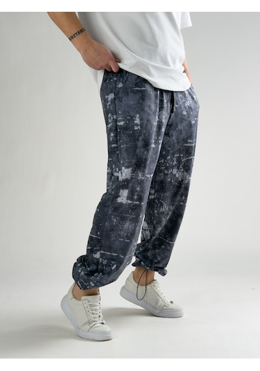 Cocopelli Paça Ayarlamalı Erkek Jogger Pantolon Coc3171 Desenli