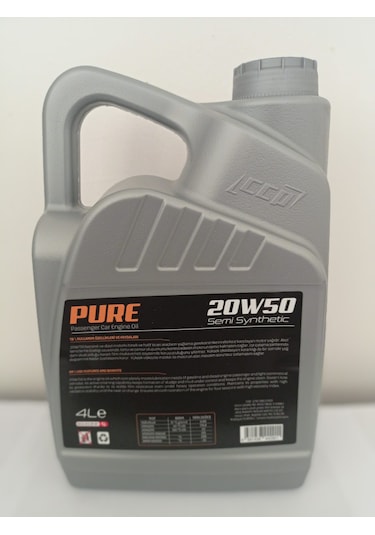 Ccp Pure Semi Synhetic 20W-50 Motor Yağı 4 L