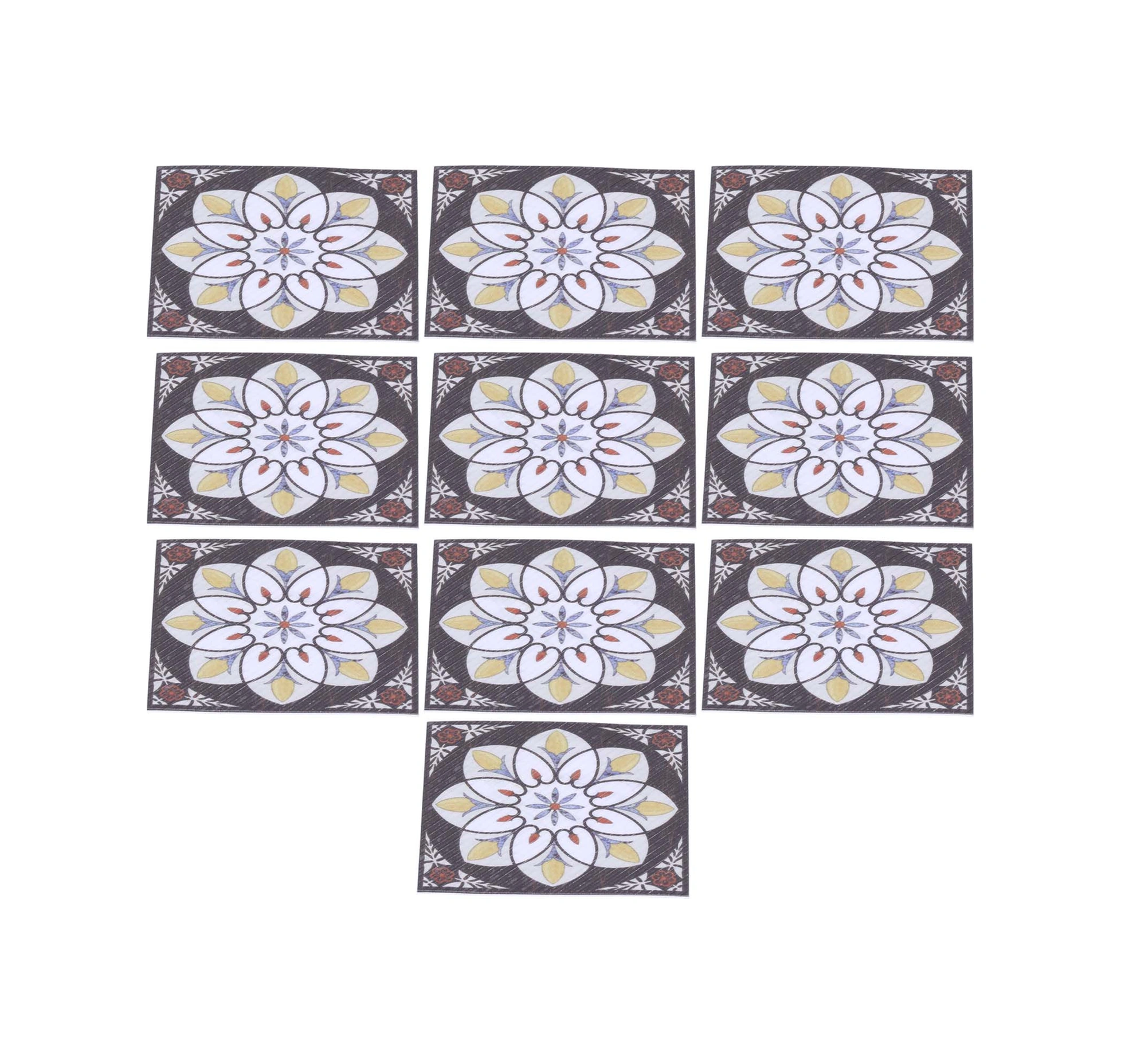 Geeroyoo 20 Adet Pvc Su Geçirmez Zemin Köşe Sticker, 8x8cm Otomatik Yapışkan, Salon Koridor Dekoratif Diagonal Yapişkan Diğer