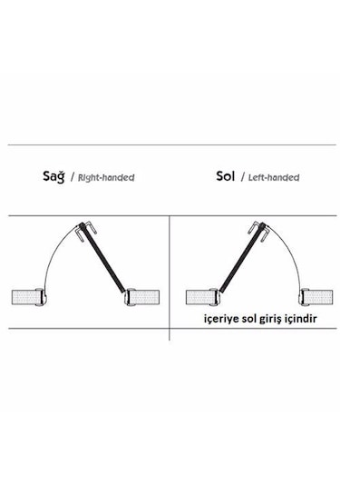Ibiza Kapı Kolu Aynalı Antik Bakır