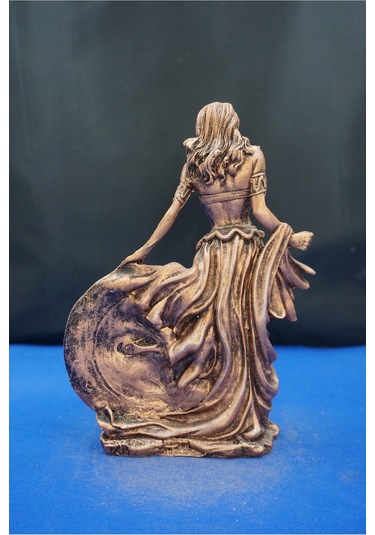 Frigga Annelik Tanrıçası Heykeli 22 Cm Mitolojik Biblo, Ev Dekor Ve Hediyelik Bakır