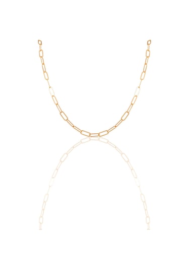Gümüş Ataç Zincir. Barcode Gümüş - Rose Gold