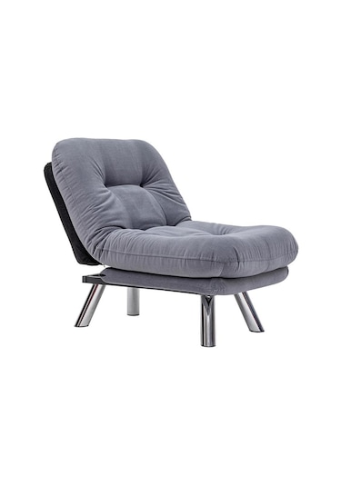 Pafu Hippo Yataklı Tekli Koltuk - Gri Gri