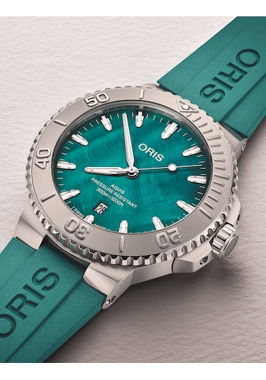 Oris Aquis New York Harbor Limitli Üretim Iı 43,5 Mm Otomatik Saa Yeşil