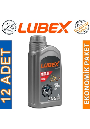 Lubex Mitras Hydatf Hidrolik Direksiyon Yağı 12 x 1 L