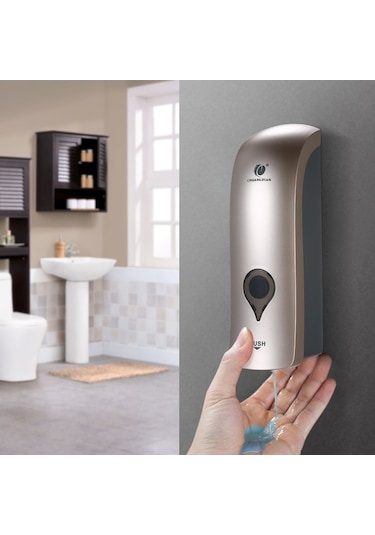 Novahub 300ml Duvar Montajlı Şampanya Altın Sabunluk - Pratik & Şık Tasarım Şampanya Altın