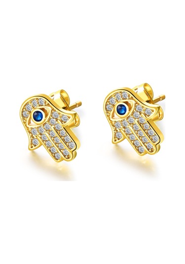 Altın Opk Palmiye Şekli Küpe Moda Küpe Çok Renkli