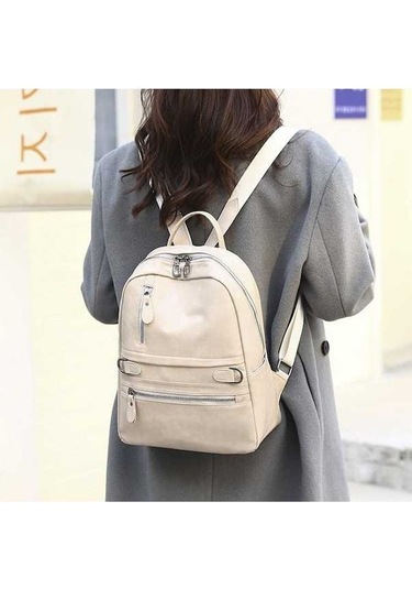 Cordial Siyah Vintage Çok Fonksiyonlu Kadın Sırt Çantası Büyük Kapasiteli Lüks Öğren Seyahat Çantası 56551583 Siyah