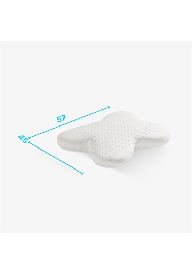 SimpleThePillow Visco Kelebek Yastık Memory Foam Boyun Yastığı Hafızalı Yastık 57*45*13