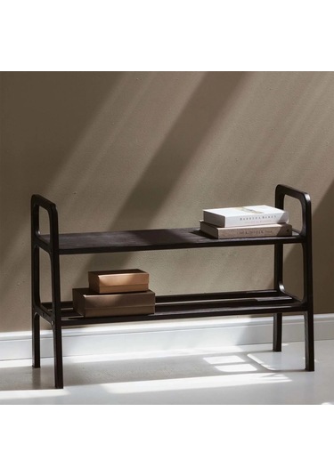 Woodesk Rastro, Ahşap, Ayakkabılık, 100x65, Siyah Renk Siyah