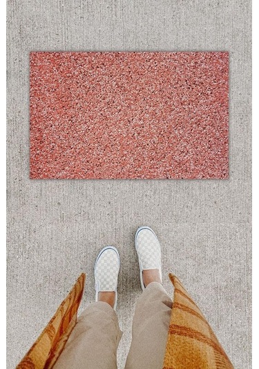 Dijital Baskı Dekoratif Hasır Çok Renkli Kapı Önü Paspası K-1246