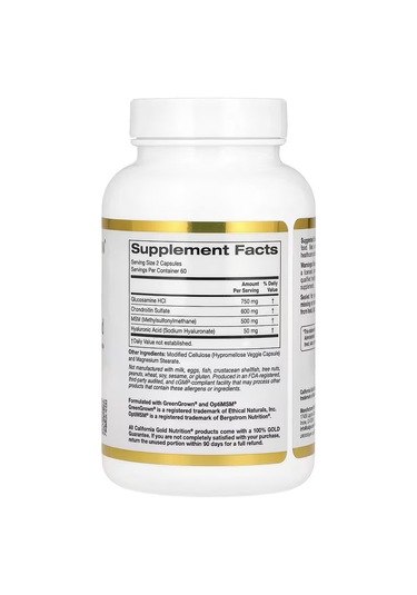 California Gold Nutrition, Glucosamine Glukozamin Chondroitin, M