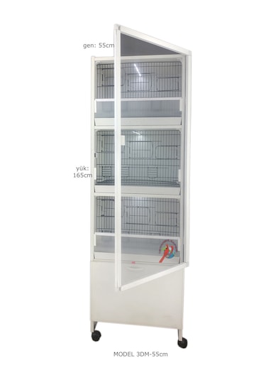 İstanbul Kafes Model 3D Pvc Kuş Dolabı