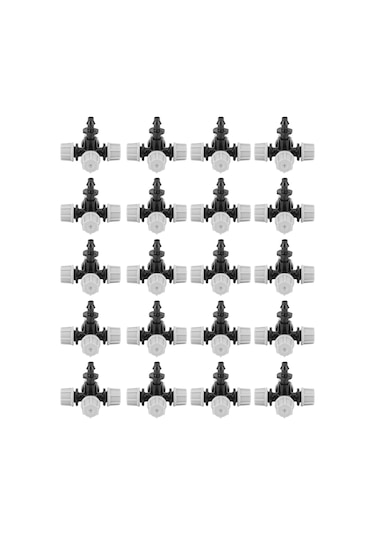 Shineyee 20 Adet Abs Materyal Atomize Sulama Başlığı - Düşük Su Basıncı, 1.5-2m Yayılma - Bahçe, Seracılık, Çim Alani İçin