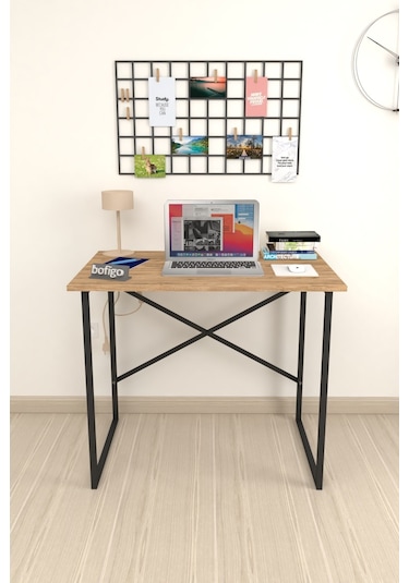 Bofigo 60x90 Cm Çalışma Masası Bilgisayar Masası Çam Açık Kahverengi