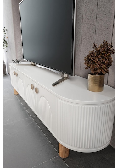 Vns Modüler Mebran Kapak. Duru Tv Sehpas180 Cm Perast Oval Tv Üni