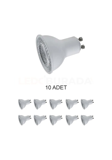 Ct-4215 Led Ampul Gu10 Duy Günışığı Sarı 7w - 10 Lu Paket