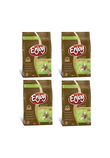 Enjoy Tavuk Etli Yetişkin Kedi Maması 4 x 1 KG