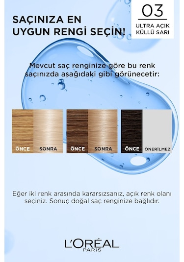 Excellence Creme Saç Boyası - 03 Ultra Açık Küllü Sarı