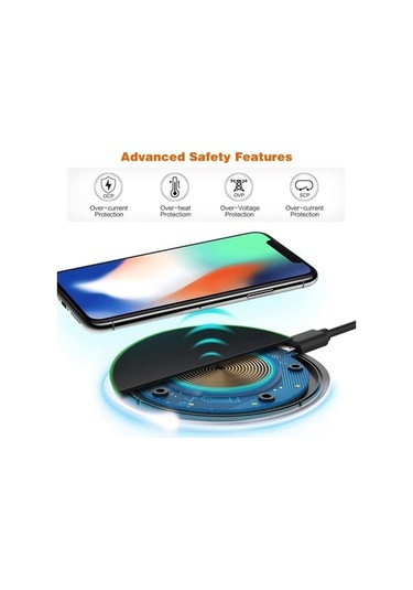 Pazly Toplu Kullanıcılar İçin Qi Kablosuz Hızlı Şarj Cihazı, Kompakt Tasarım, Qc2.0/3.0 Destekli, Geniş Uyumluluk