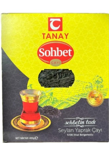 Tanay Sohbet Bergamotlu İthal Seylan Yaprak Çayı 400 G