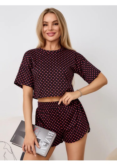 Deby Do Pantolonlu Pamuklu Pijama 445973806 Siyah